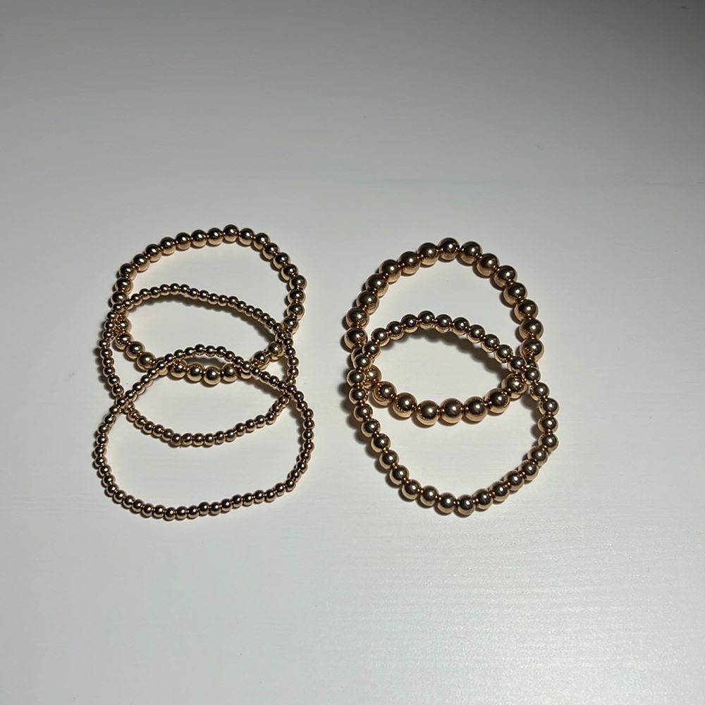 Gold bracelets